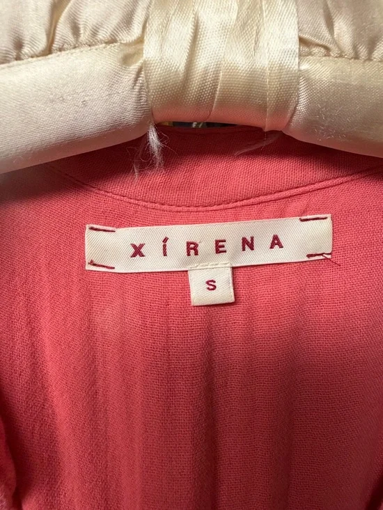 XiRENA Cate Dress Coral Pink Button-Front Maxi Dress - Picture 3 of 6